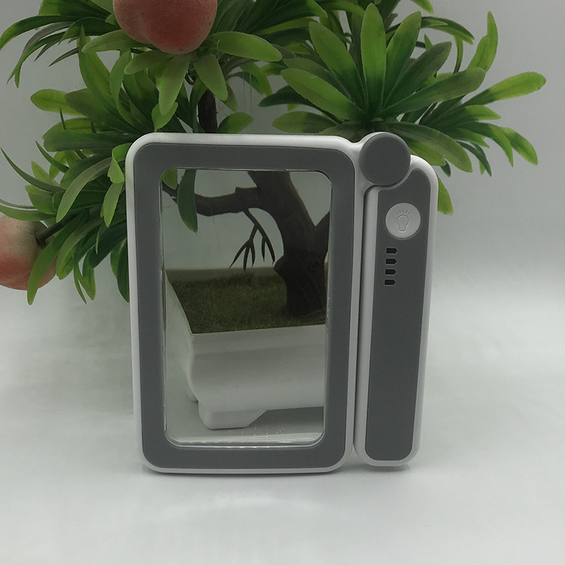 New model 10863-10LC folding 10LED lamp rectangular magnifying glass battery level display/touch switch/three levels pic 4