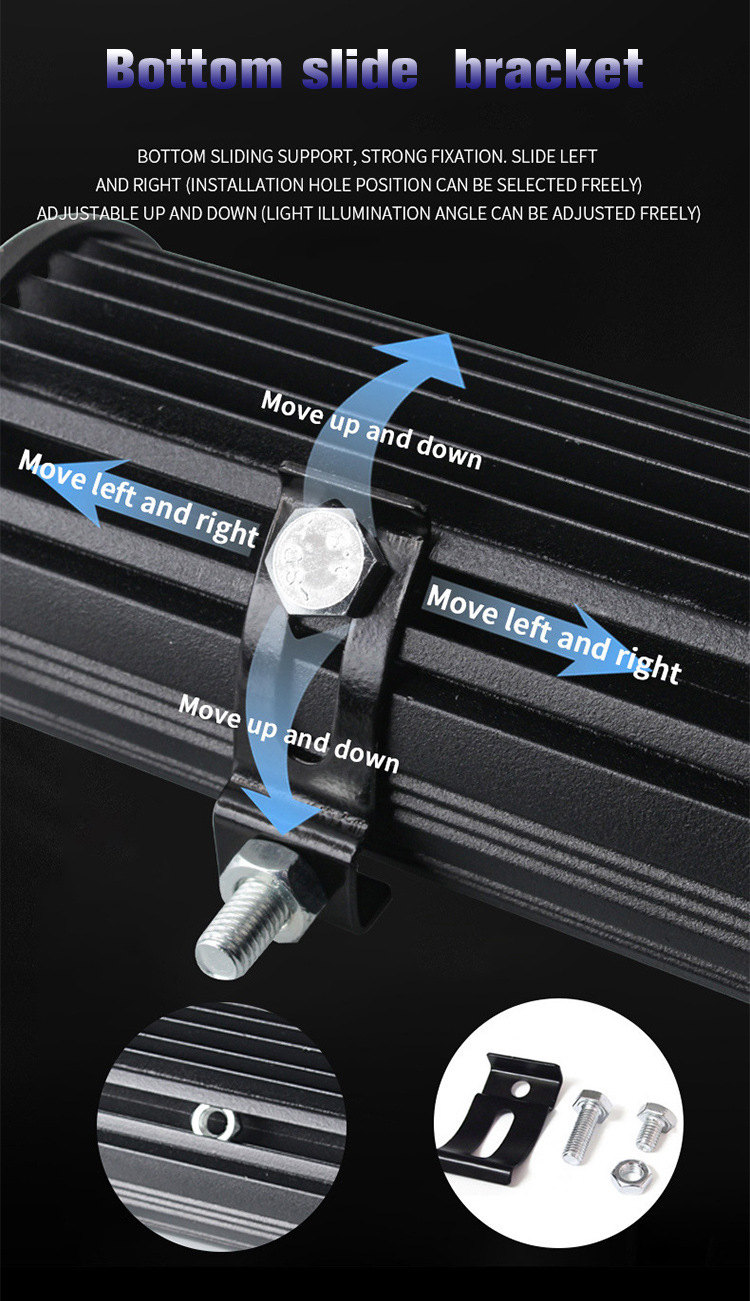 三木款20车灯双拼120W汽车LED工作灯 越野车改装车顶灯前照灯批发详情11