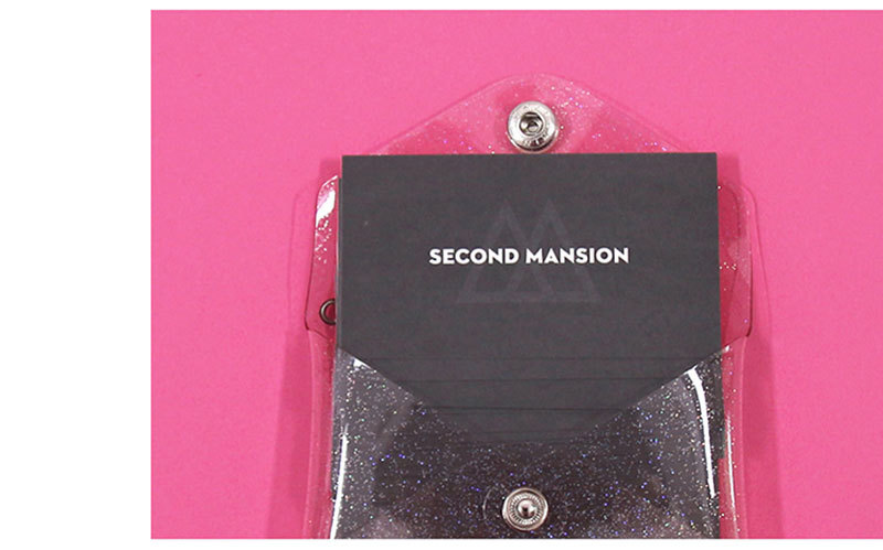 PVC transparent jelly bag, transparent three-dimensional makeup bag, custom-made LOGO printed crystal glitter, snap-on coin bag pic 6