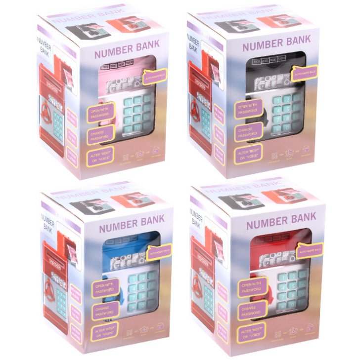 Creative and personalized smart cartoon password lock piggy bank pic 2