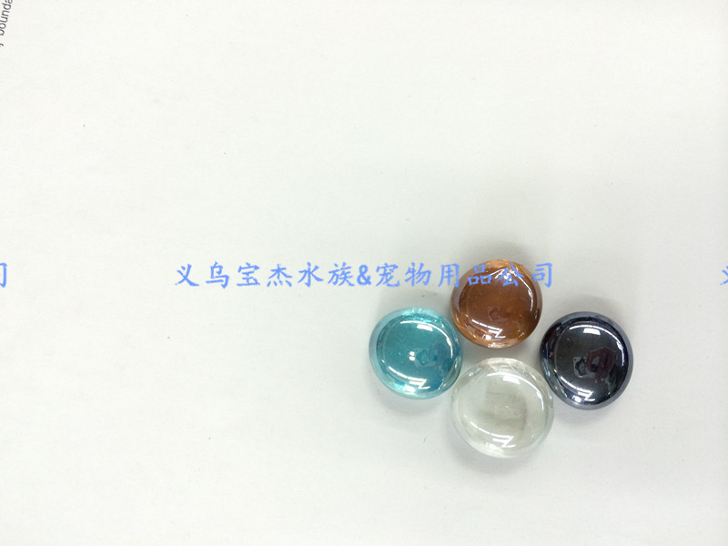 High-quality multi-color glass stone for fish tank landscape decoration and aquarium decoration pic 13