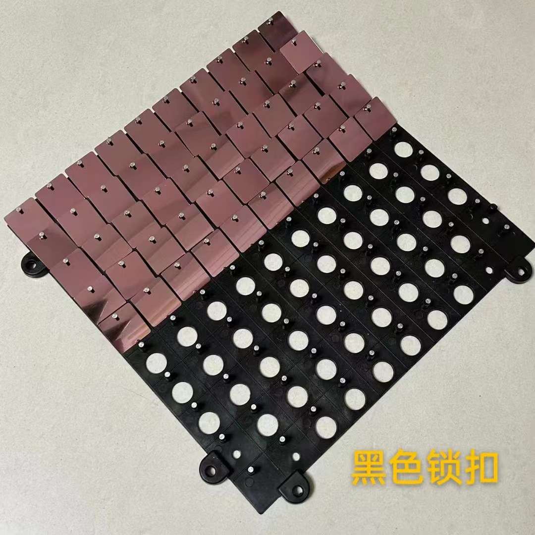 黑色锁扣式风动板舞台背景亮片风动亮片墙广告牌门头闪亮风动派对详情4