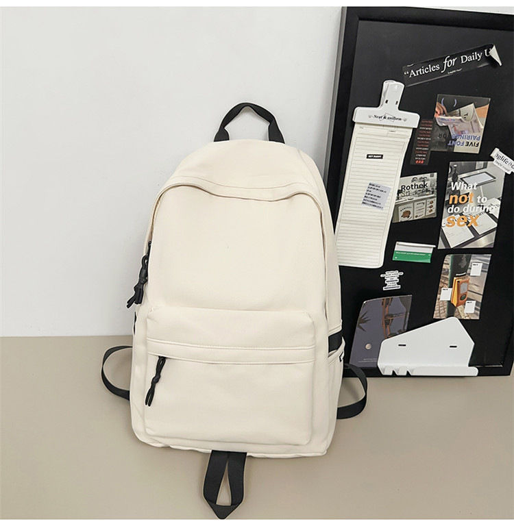 跨境2024新款男简约高中大学生双肩包女休闲大容量初中生旅行背包详情35