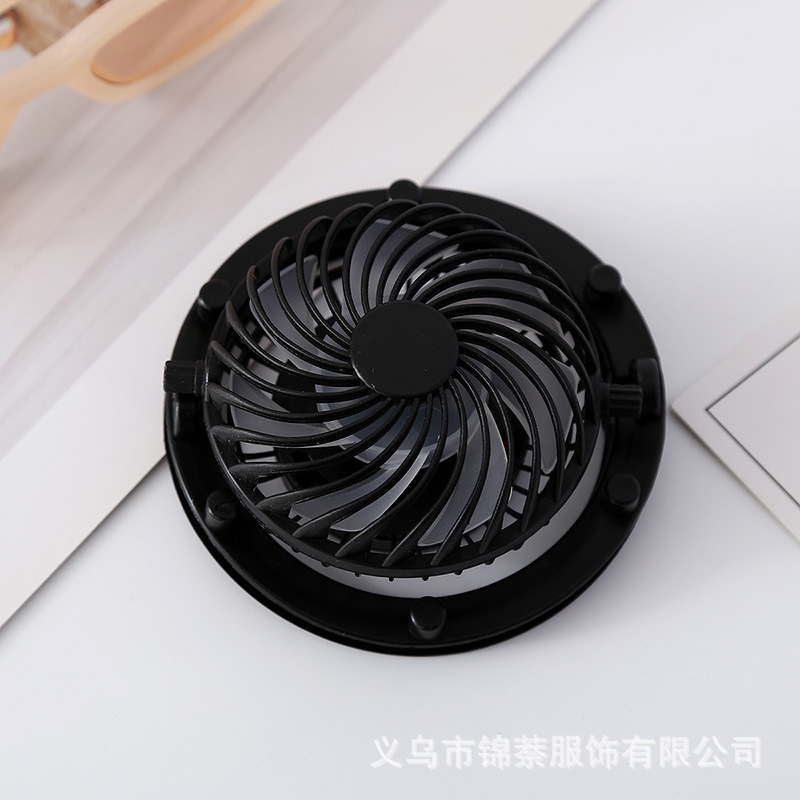 新款太阳能风扇帽180-360°旋转可拆卸风扇配件USB充电小风扇批发详情10