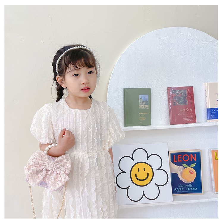 可爱女童斜挎包小香风时尚儿童手提斜背包包公主淑女珍珠包单肩包详情8