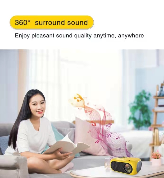 The M24 yg300 projector is a portable home projector that supports both Wi-Fi and mobile phone screens pic 7