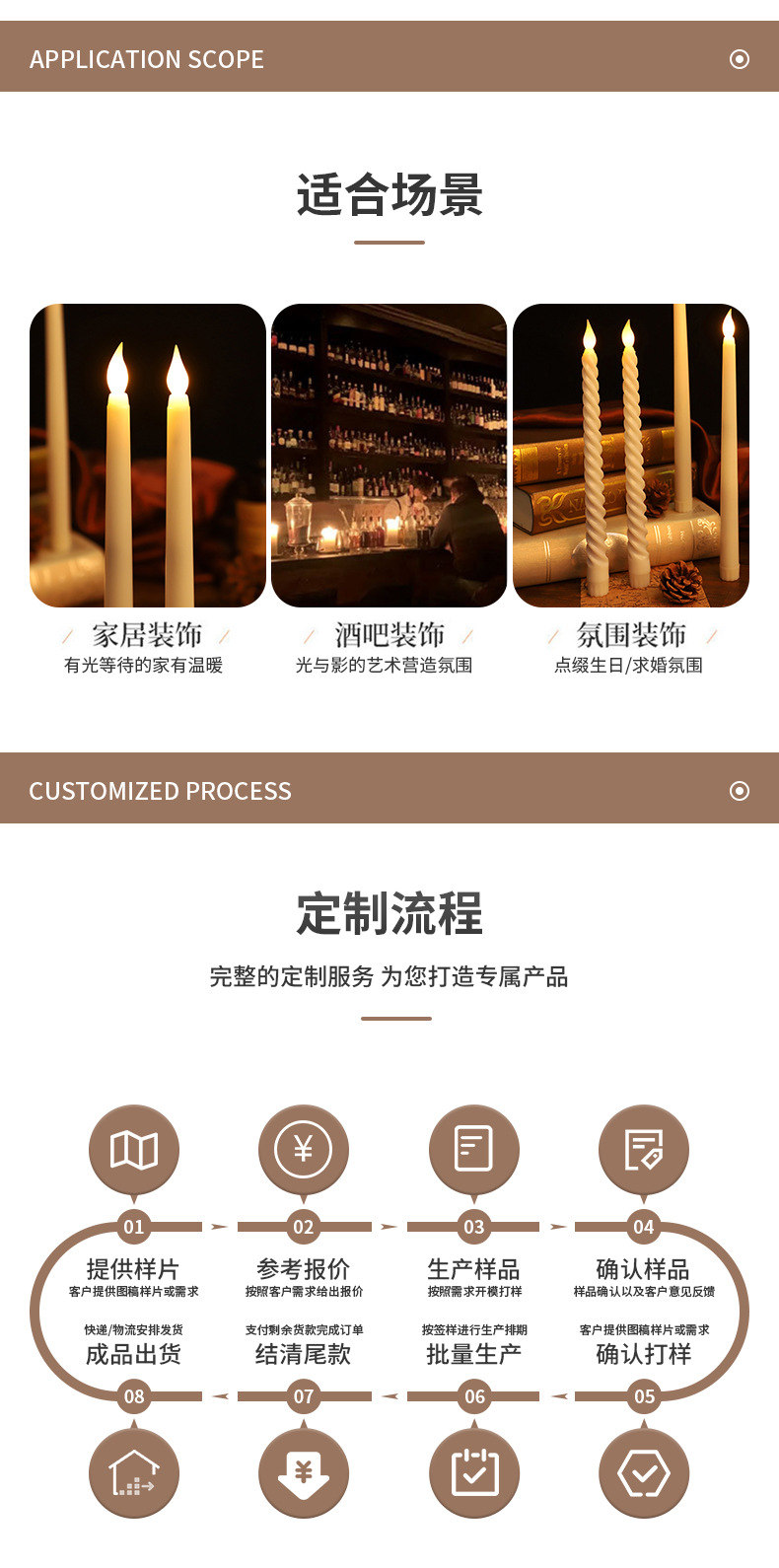 热卖跨境螺旋烛台长杆浪漫氛围布置装饰烛光晚餐布置 厂家批发详情8