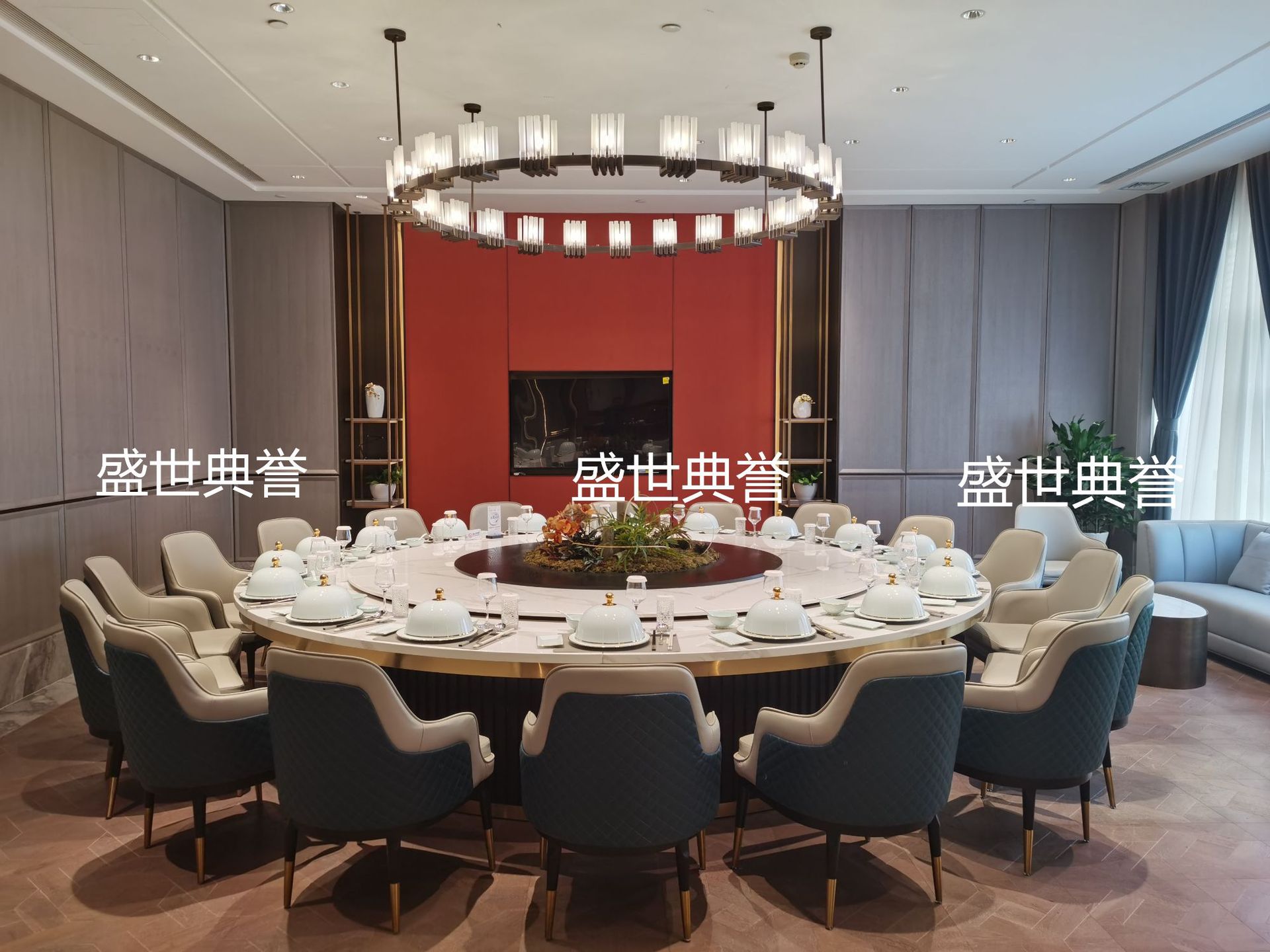 福州星级酒店家具直销海鲜餐厅电动餐桌椅饭店包厢实木餐椅宾利椅详情16
