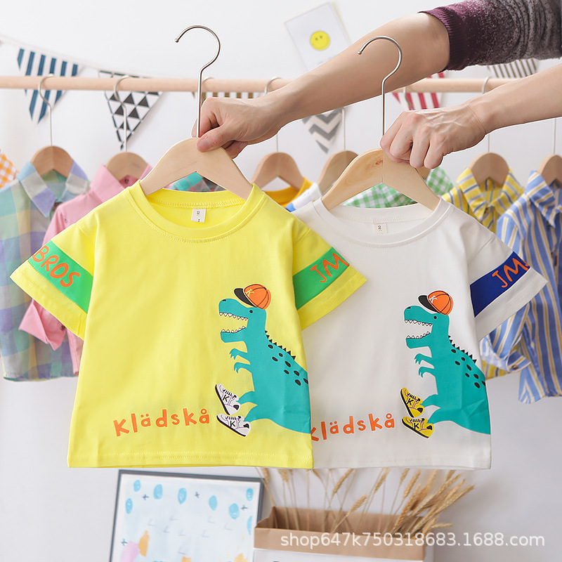 童装短袖t恤2024新款时髦中小童女孩夏装体恤衫儿童夏季童装上衣详情8