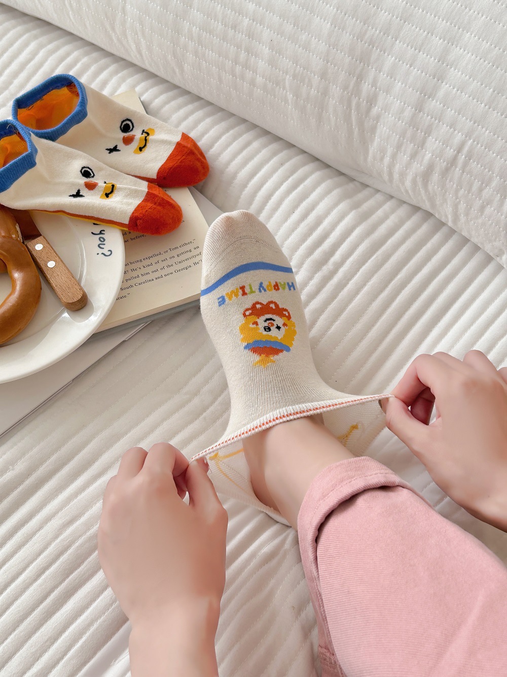 Quirky clown boat socks for women spring and summer, thin, low-top, shallow-mouth short socks, cotton boneless socks, wholesale of Zhuji socks pic 18