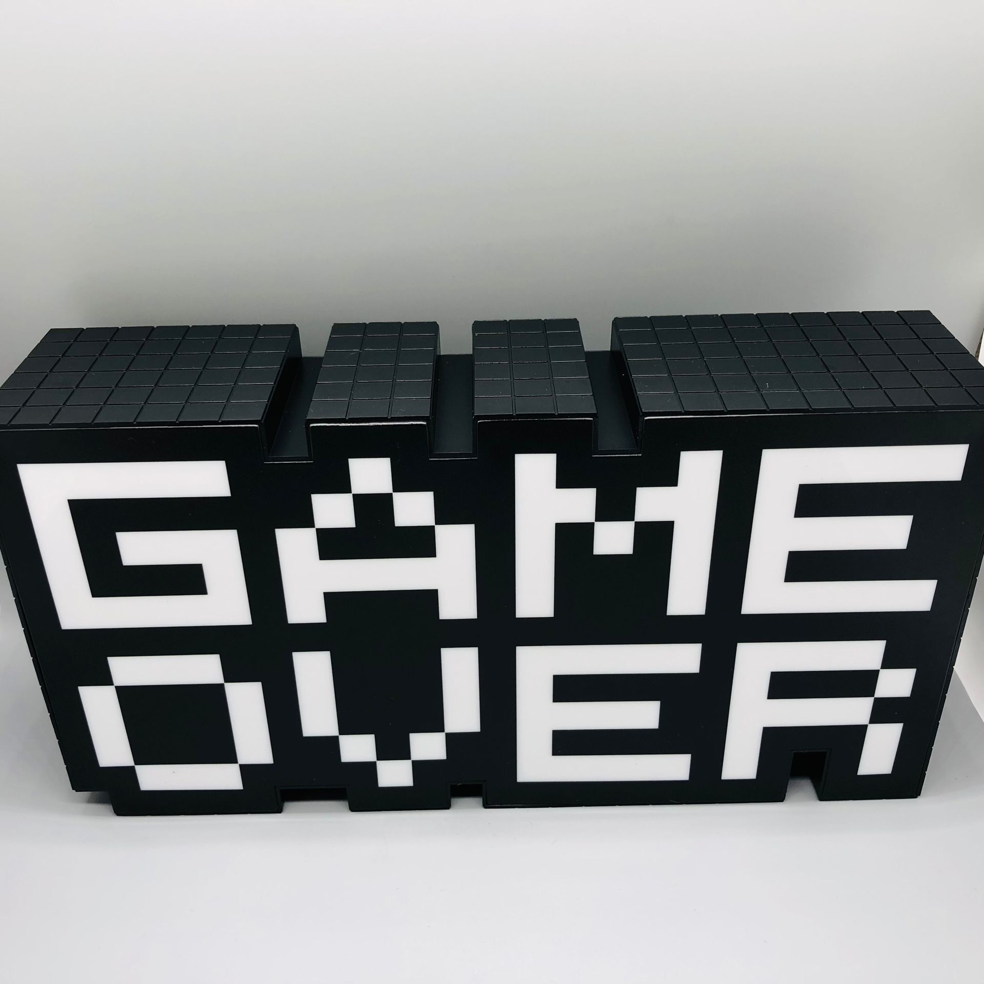 Video Game sound game logo light, seven-color night light, Game over letter LED decorative light pic 3