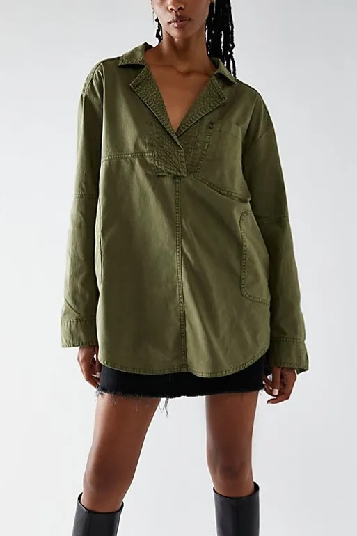 欧美跨境亚马逊新款翻领时尚休闲显瘦牛仔长袖衬衫牛仔外套女详情9