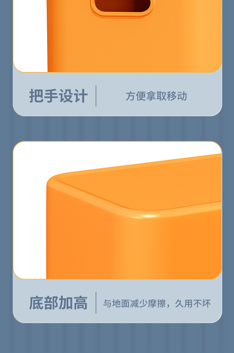 桌面收纳盒彩色带盖袜子内衣整理盒零食玩具储物收纳筐杂物置物盒 pic 19