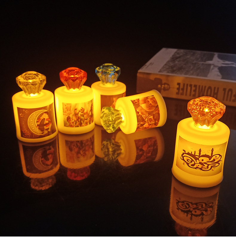 Spiral candle-shaped proposal electronic candle decorative handicrafts and ornaments pic 6