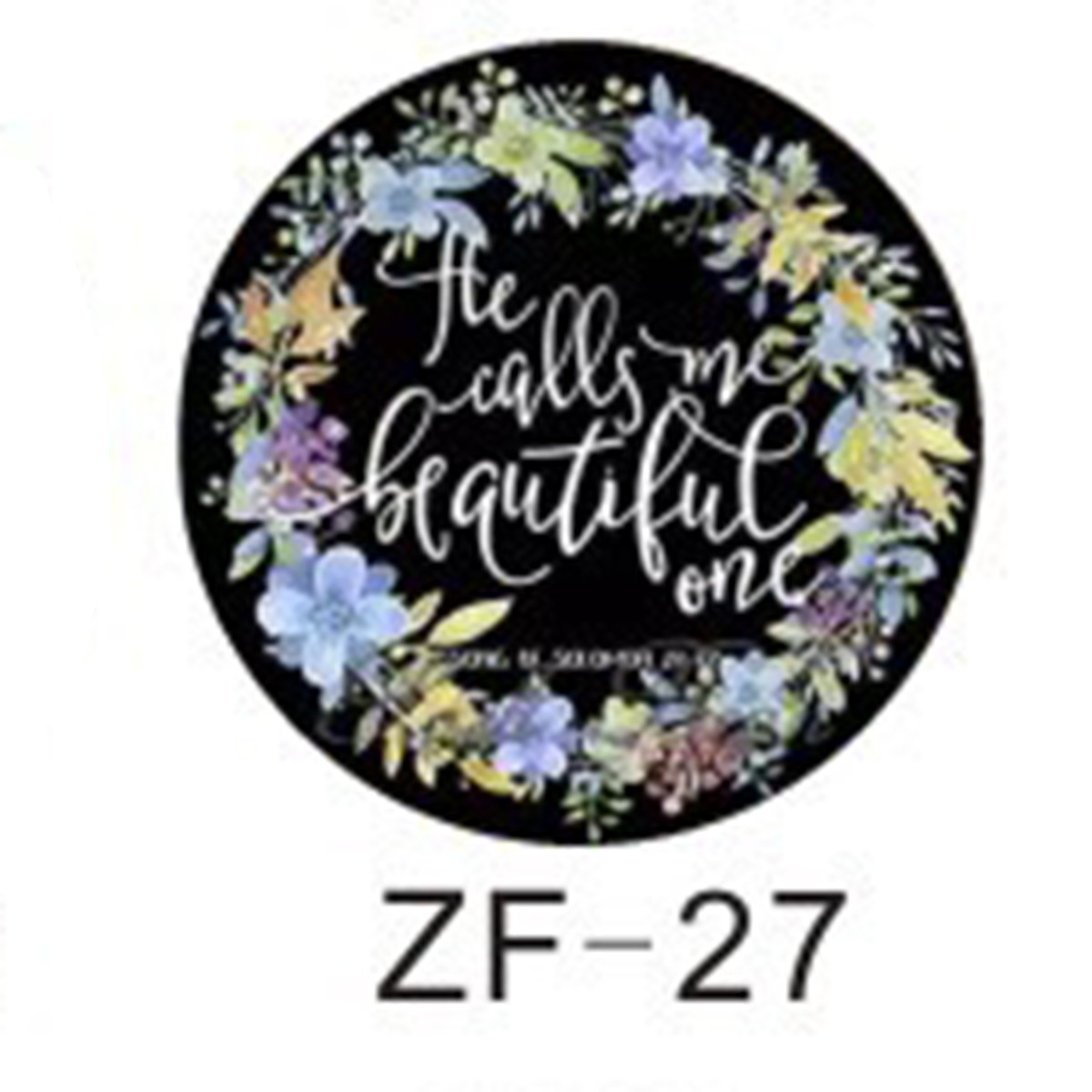 时光宝石水晶玻璃花环励志系列亚马逊diy饰品配件英文图案徽章详情33