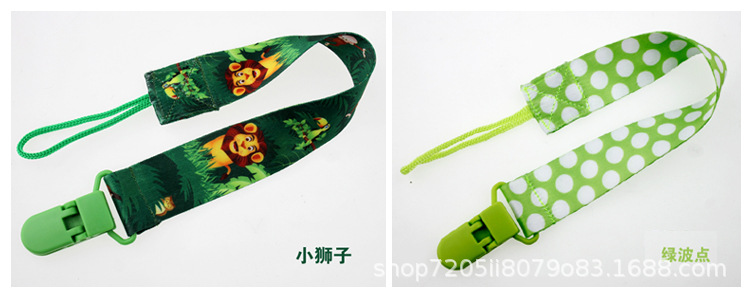 Productos para bebés personalizados cadena de chupete cordón de chupete correas anticaída clip de chupete en stock pic 20