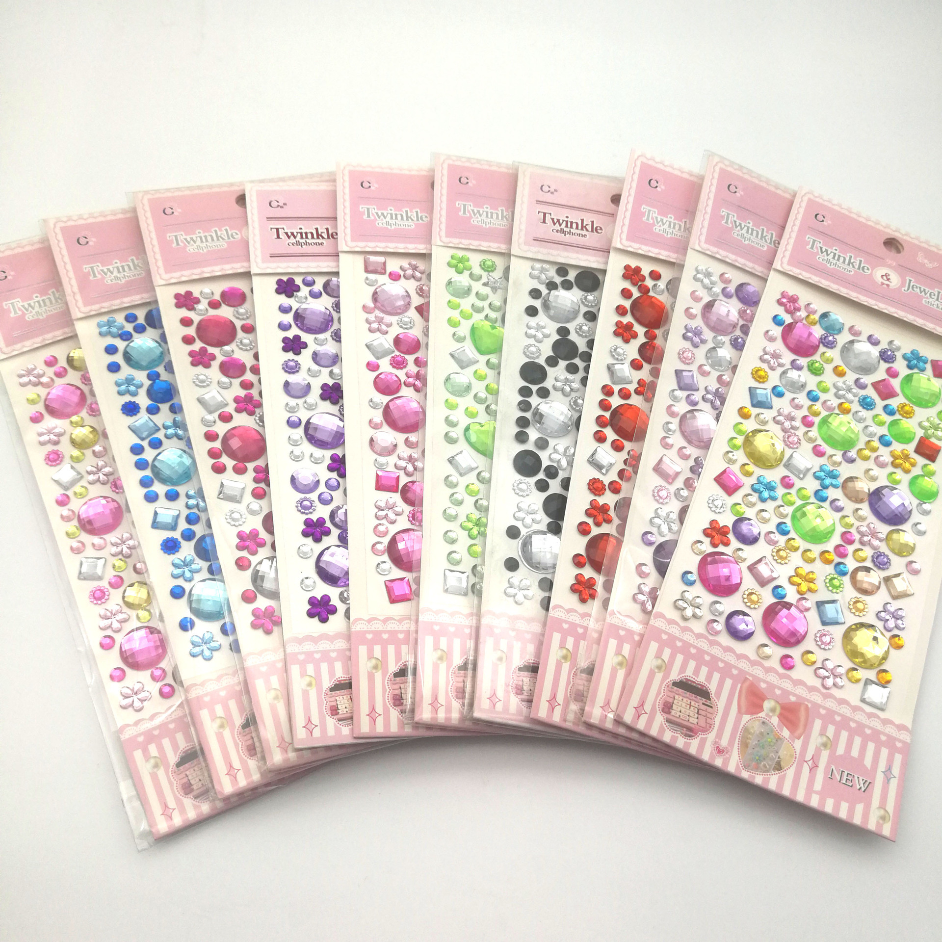 大号满天星儿童创意装饰贴DIY水晶贴纸亚克力钻石贴纸一件代发详情12