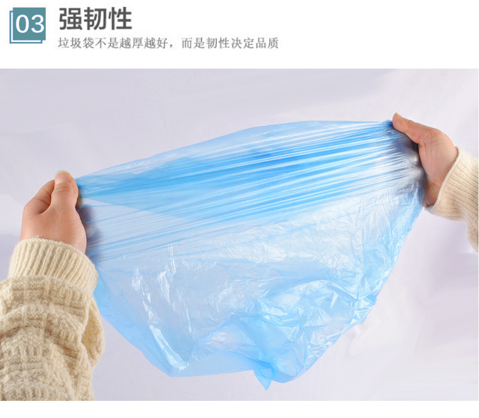 Colored garbage bags, household, hotel and guesthouse, daily disposable garbage bags, black vest, hand-held garbage bags pic 5