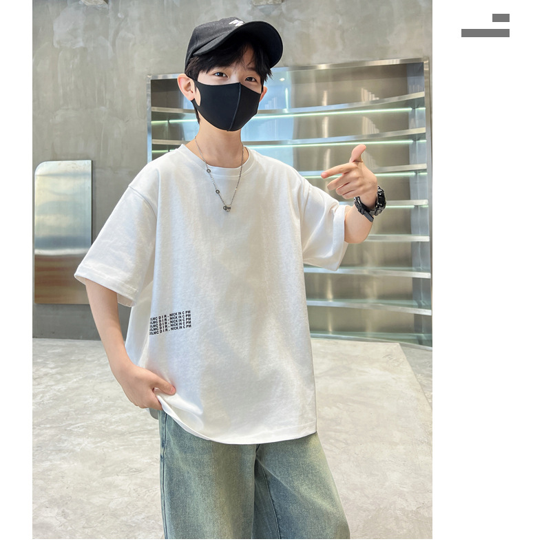 男童短袖T恤夏季薄款半袖纯棉儿童夏装2024新款汗衫中大童夏款潮t详情19