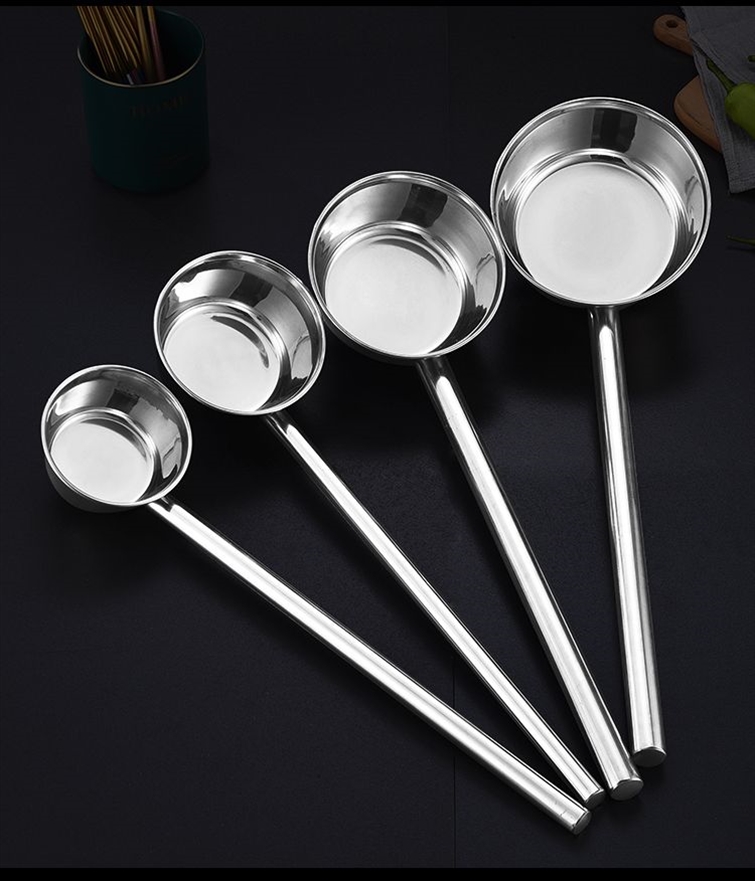 304不锈钢水瓢加长柄特厚勺子水舀子厨房食堂打粥大汤勺汤瓢水勺详情15