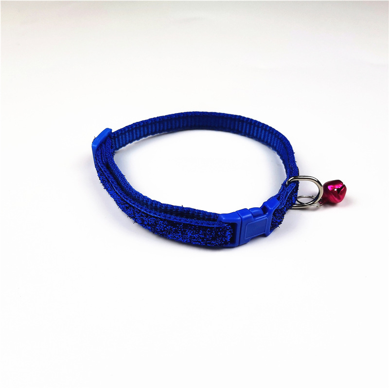 Pet collars, gold velvet collars in multiple colors available, small dog patch collars, bell collars manufacturer pic 6