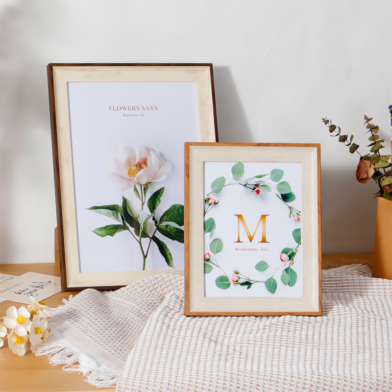 简约木质相框摆台5寸6寸7寸8寸10寸A4画框挂墙照片墙影楼相框批发，相框，台式相框，相框摆台详情3