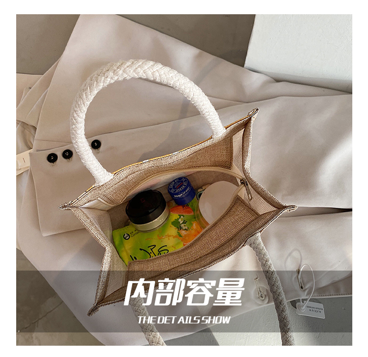 国潮少女帆布包女ins风单肩包风2020新款潮民族风复古麻布手提袋详情12