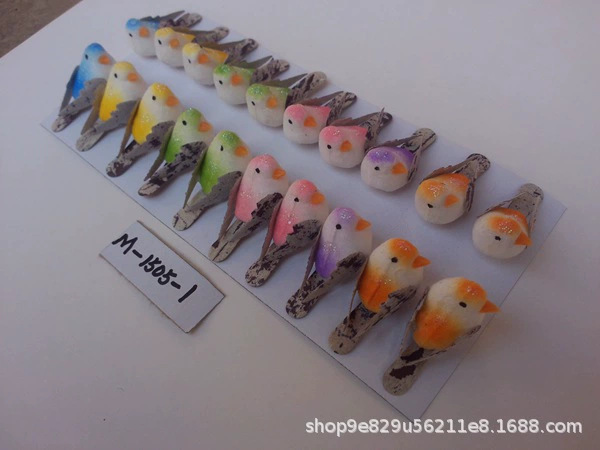 仿真小动物模型可爱小鸟麻雀玩具微景观静态场景摆件迷你详情18