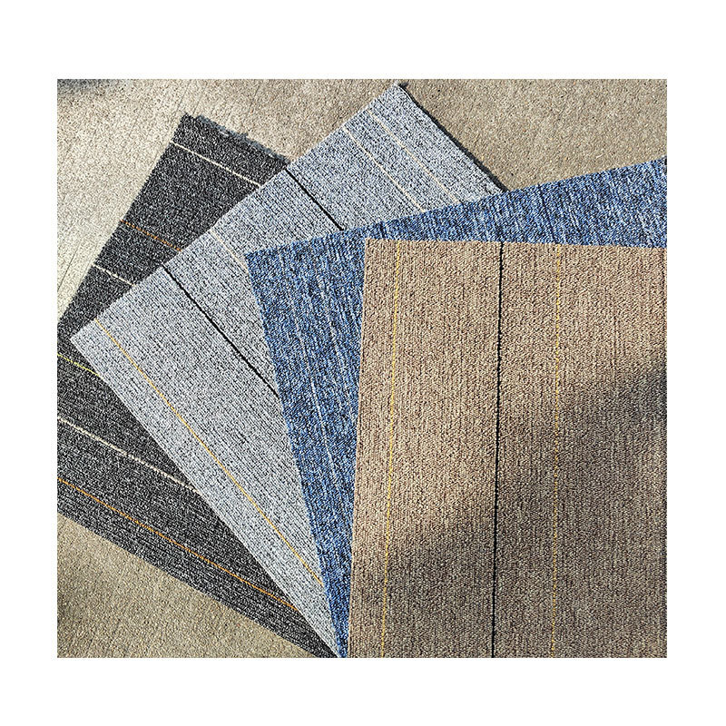 The carpet is fully covered with square blocks pic 1