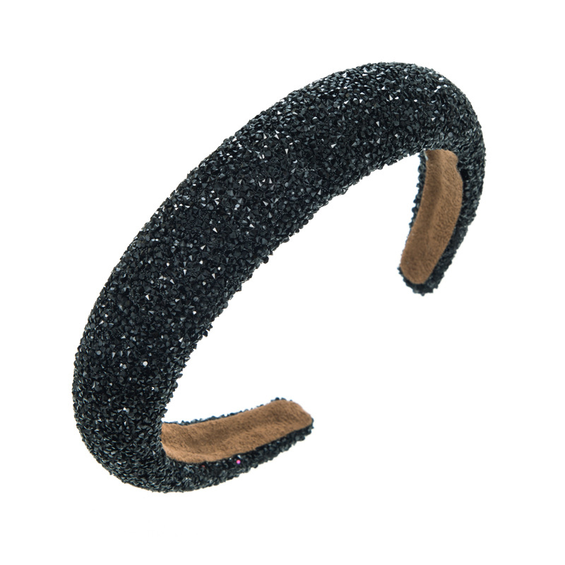 New style hair bands, European and American fashion, light luxury, full diamond pearl headbands, Korean-style elegant facial cleansing headwear wholesale and export pic 30