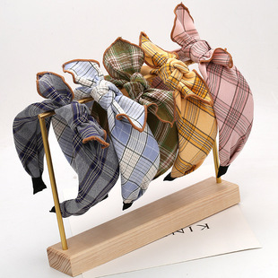 欧美纯色手工编织麻花头箍 亚马逊潮流单色辫子头扣 洗脸压发发饰详情6