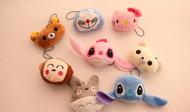 Cartoon animal head plush pendants, mini dolls, toys, headwear, clothing accessories, small claw machine dolls pic 15