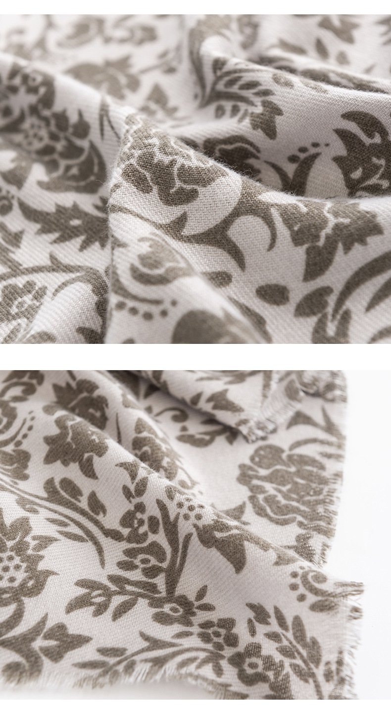 欧美印花仿羊绒流苏围巾女冬季保暖百搭披肩两用学生情侣围脖批发详情11