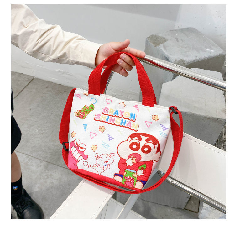 卡通帆布休闲斜挎背包儿童手提袋 库洛米双子星可爱单肩包包包详情13