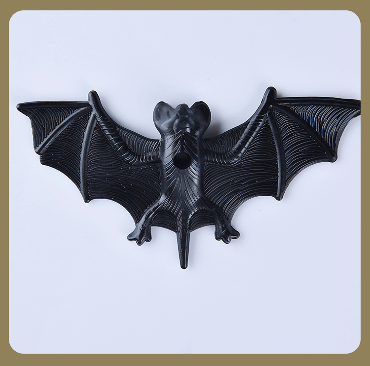跨境万圣节日整蛊道具仿真蝙蝠模型愚人节恶搞整人玩具假昆虫蝙蝠详情4
