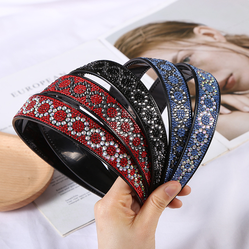 韩版珍珠头箍女士发箍拼接头饰民族风情宽边压发圈百搭发饰多样款式详情10
