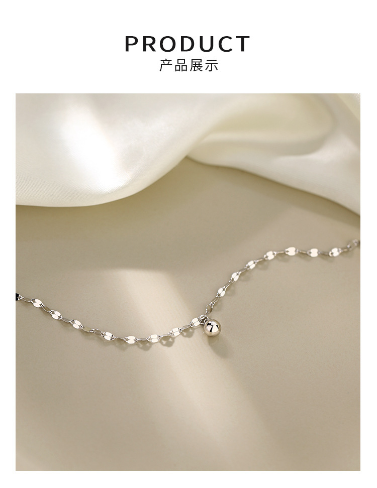 脚链批发轻奢饰品高级感圆珠脚链简约足链女脚饰小众详情5