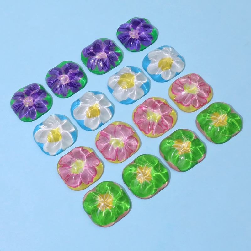 Water ripple flower ear stud patches, retro hair clips, mobile phone cases, DIY handcrafted materials, bulk goods, accessories wholesale pic 13