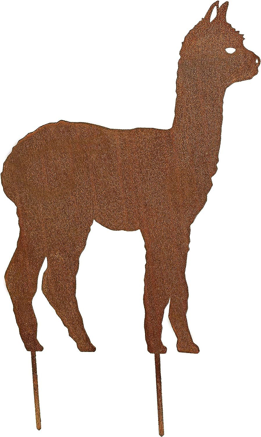 跨境新款创意生锈动物剪影立体庭院地插装饰花园摆件户外插件雕塑详情17