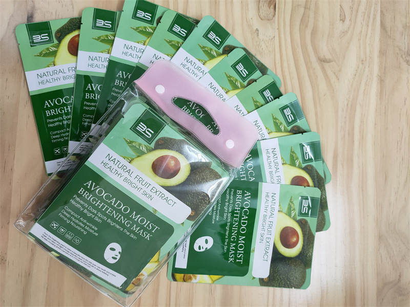 Wholesale of all-English avocado mask bags for hydrating, moisturizing, facial care and brightening skin pic 3