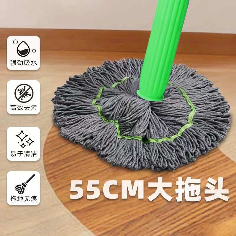 挤水拖把免手洗拖把头拧水拖把替换布纤维挤水拖把替换拖把头详情4