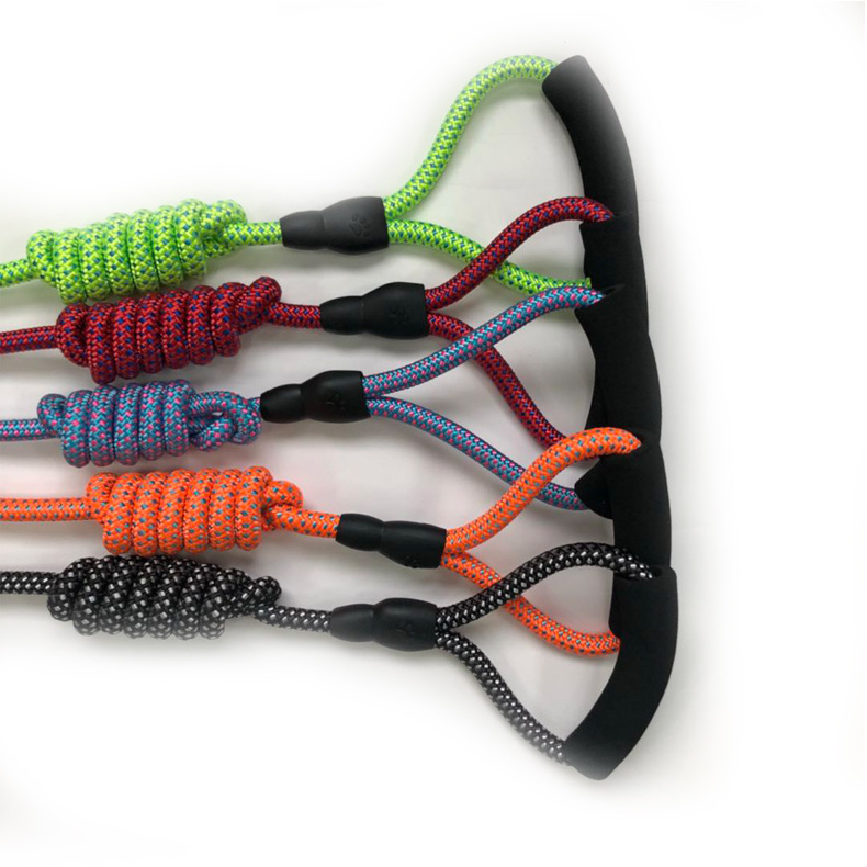 Aishangchong pet leash chest and back strap, seven-color solid color cat and dog round rope, dog leash chain, anti-impact and explosion-proof pic 7