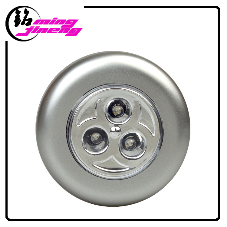 跨境圆形LED拍拍灯室内橱柜灯 高亮触摸灯车载阅读小夜灯创意批发详情3