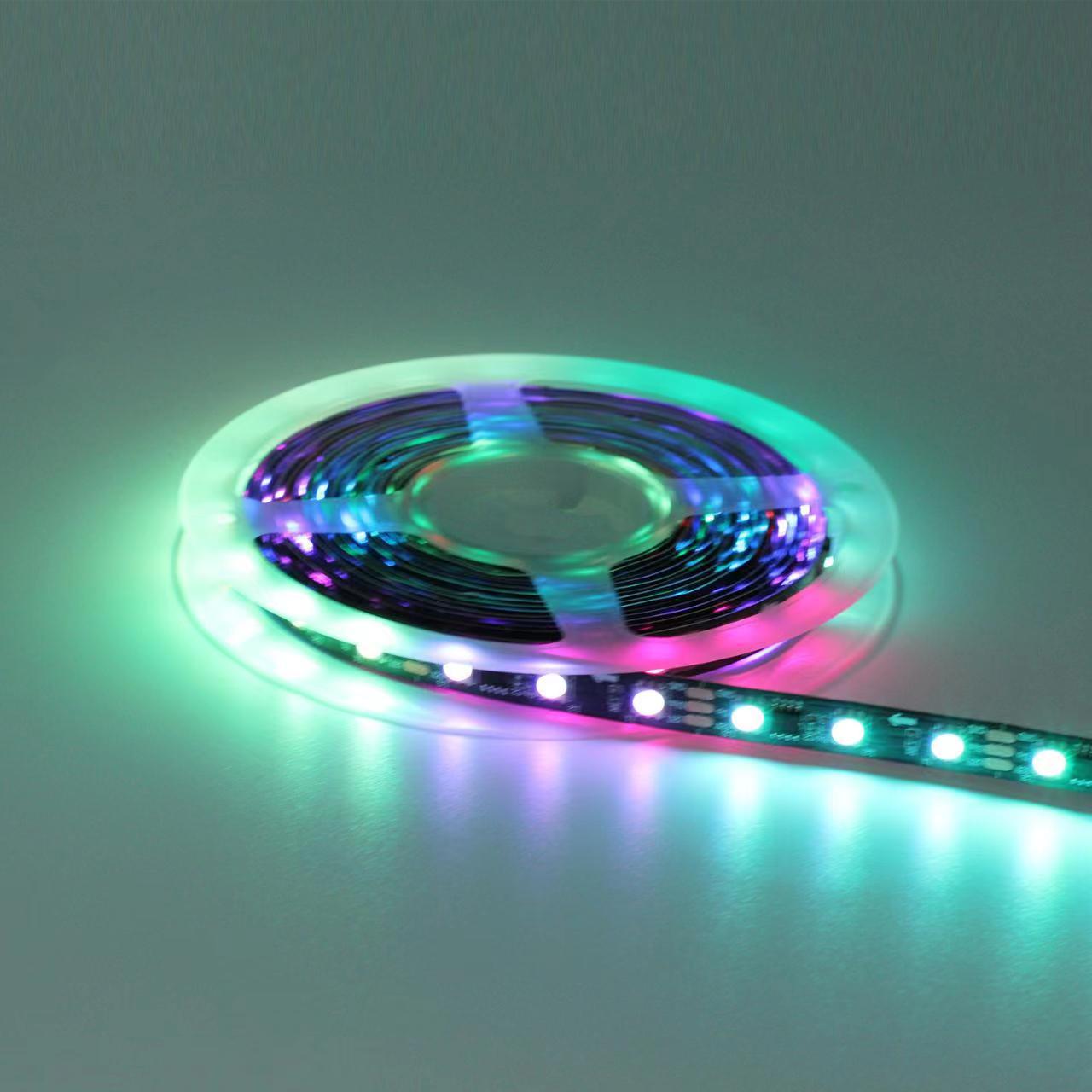 Wholesale of 12V 5050RGB 1-meter 30 bare plate spray glue drip glue low-voltage light strip outdoor atmosphere decorative lights pic 8