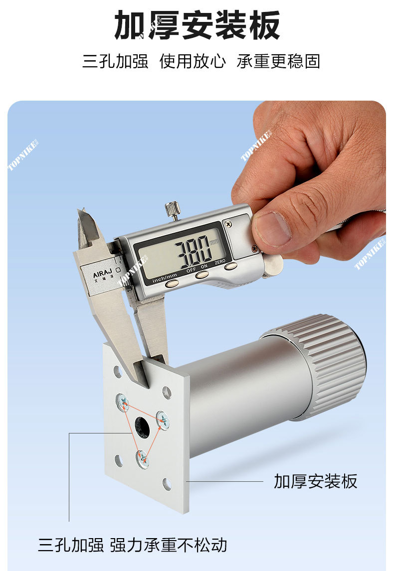 Top Nai aluminum alloy cabinet legs, bathroom cabinet legs, round and adjustable furniture feet, cylindrical support, produced in Foshan pic 23