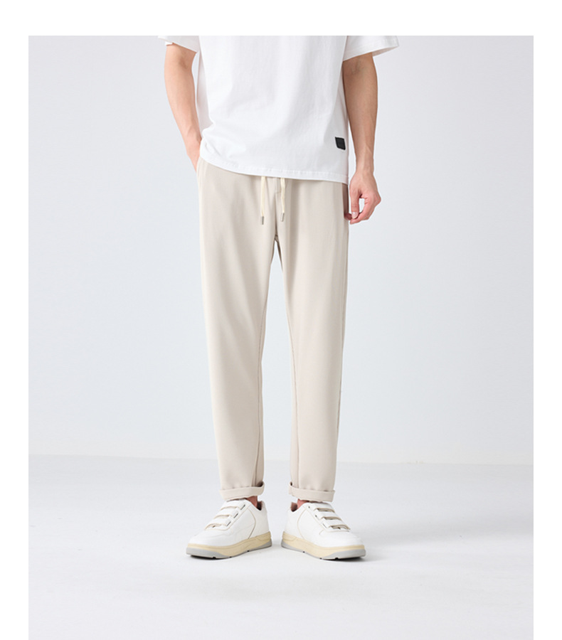 墨麦客华夫格肌理休闲裤男2023夏季新款松紧腰凉感男士裤子90656详情18