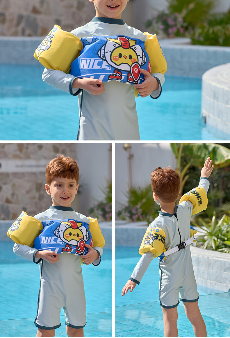 24 New styles of baby buoyancy vests, cartoon printed non-inflatable buoyancy jackets, dinosaur robot swimming life jackets pic 11