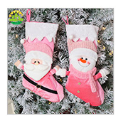 Christmas stocking series, Christmas stockings, dancing dolls, fences, Santa Claus, snowmen, gift stockings, candy stockings pic 2