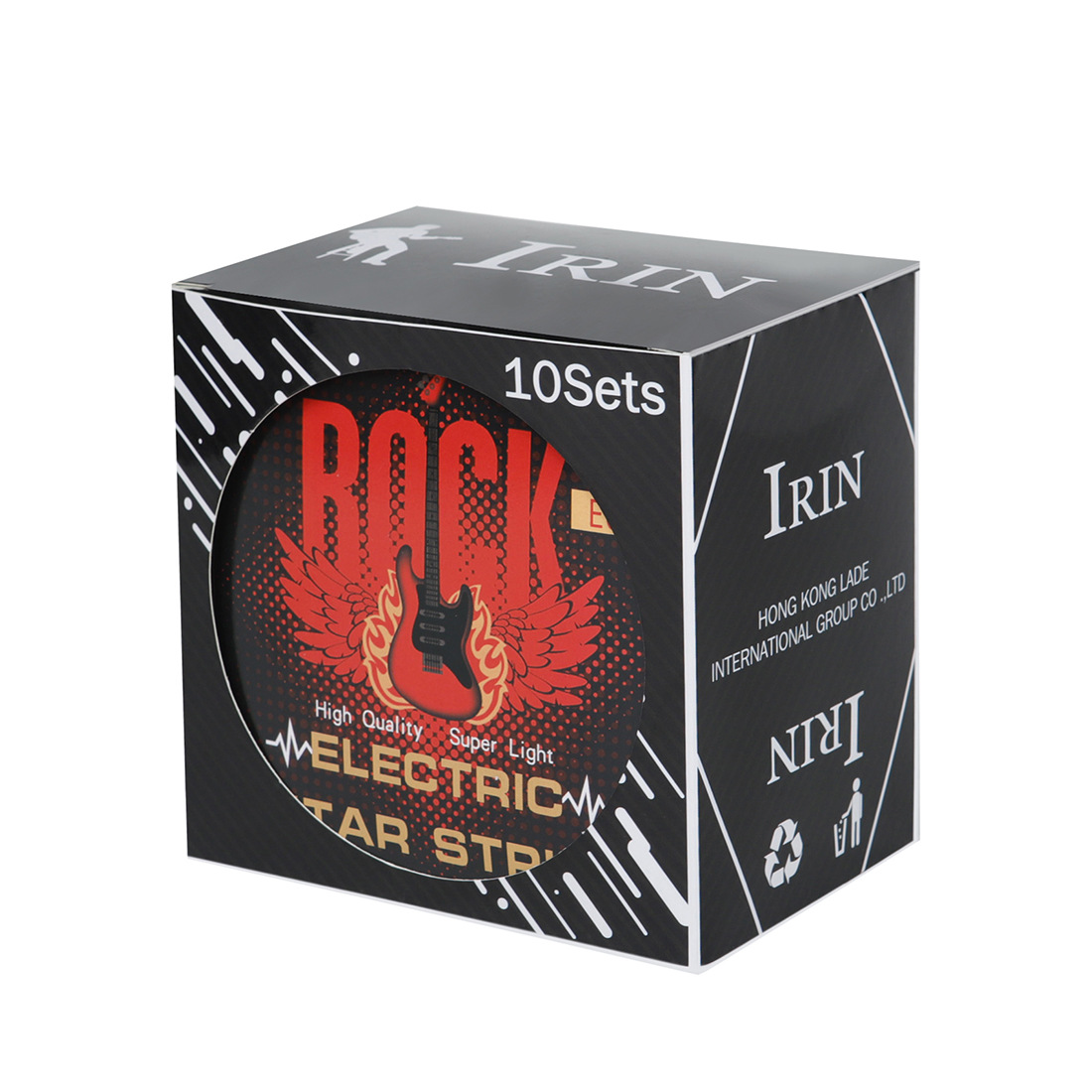 IRIN电吉他弦银色不锈钢电吉他琴弦一套6根套弦独立纸盒包装琴弦详情12