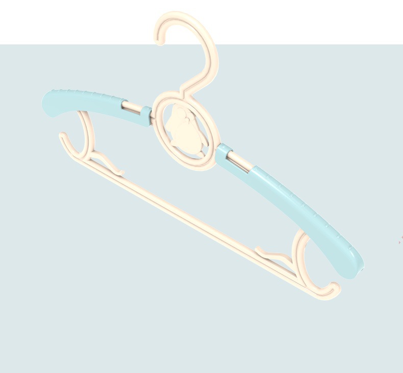 Venta directa de fábrica niños retráctil colgador de bebé pp tendedero de ropa de bebé para niños recién nacidos antideslizante ropa rack pic 8